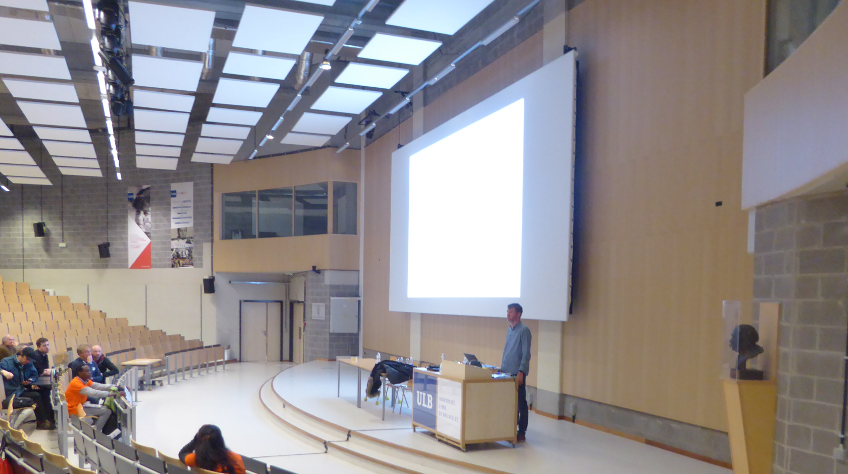 A picture of a talk at FOSDEM 2024